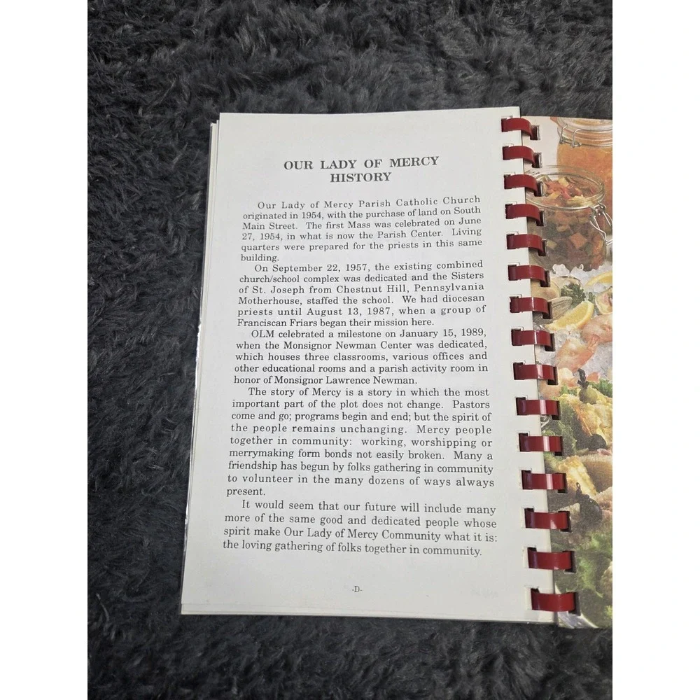Our Lady Of Mercy Catholic Church Cookbook Winston-Salem, NC‎ 1993 Spiral